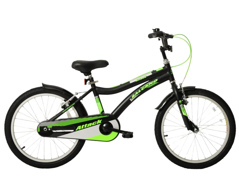 Salcano Attack 20 Inch Kids Bike Black Green