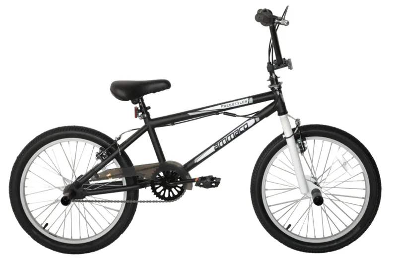 XN BMX XN-10S Kids Freestyle BMX Bike - 20" Wheels, Black/Blue, 25-9t Gearing