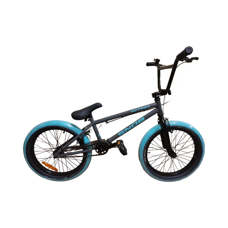 Snob Nitro 20 Inch Freestyler Grey With Teal Colour Tyres
