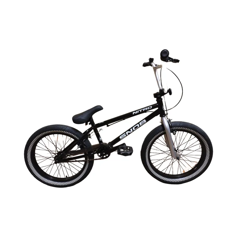 Snob Nitro 20 Inch Freestyler Black With Checker Colour Tyres