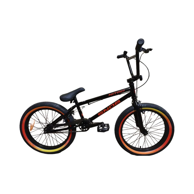 Snob Nitro 20 Inch Freestyler Black With Tri Colour Tyres