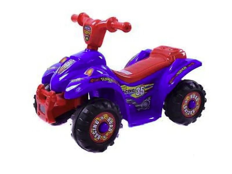 Electric Ride On 4-Wheel Quad Blue-1