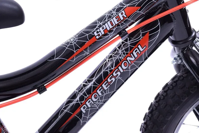 Professional Spider Boys 12 Inch Wheel Kids Bike Black-3