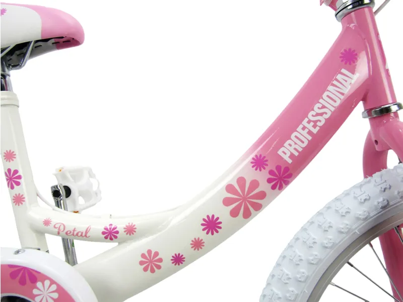 Professional Petal 20 Inch Wheel Kids Bike Pink/White-1
