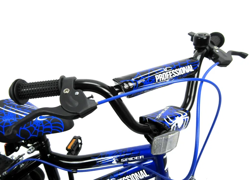 Professional Spider 14 Inch Wheel Kids Bike Blue/Black-2