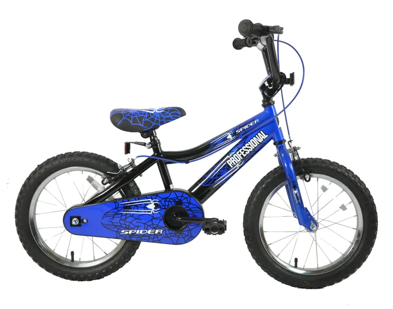 Professional Spider 16 Inch Wheel Kids Bike Blue/Black