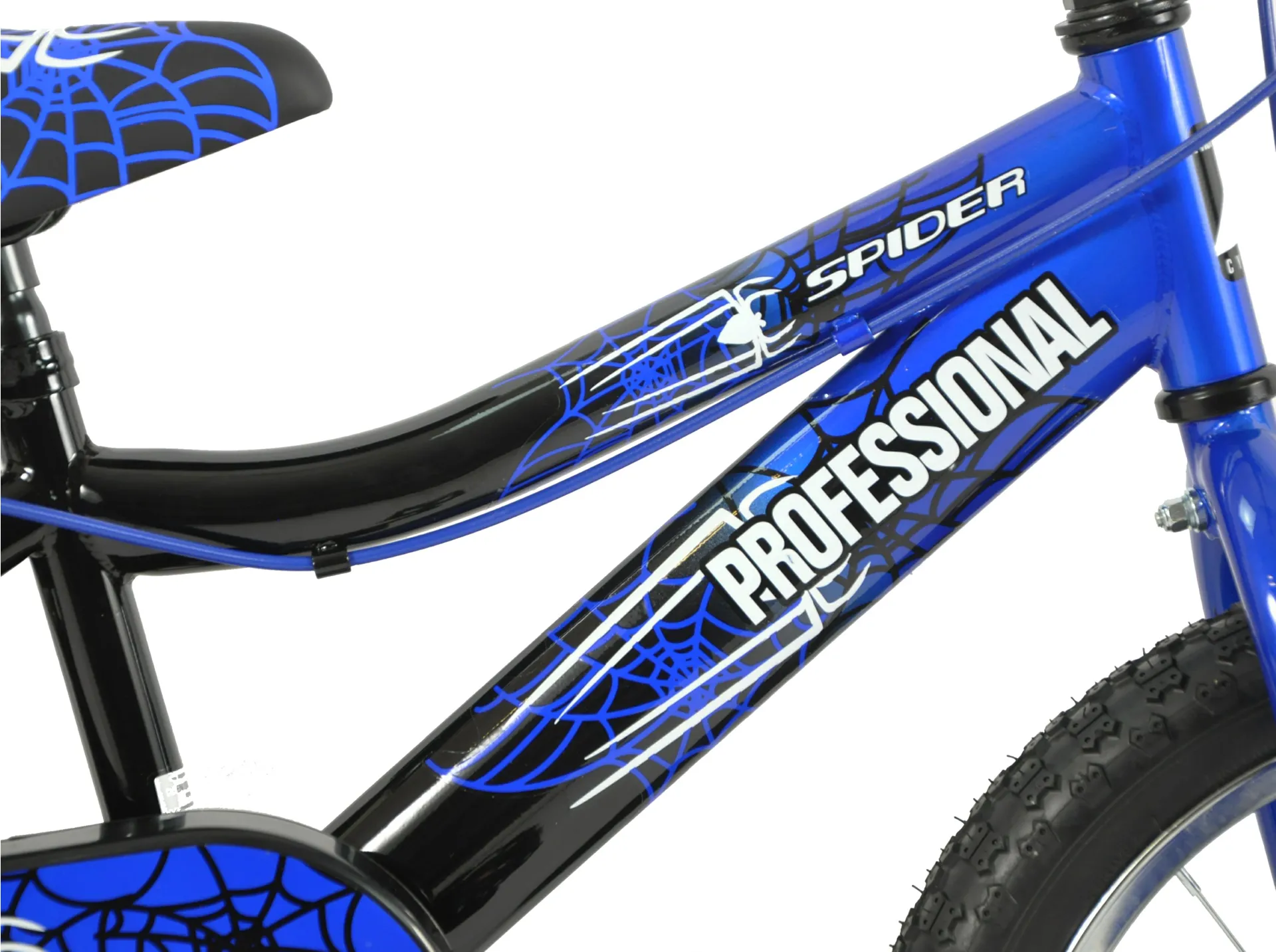 Professional Spider 16 Inch Wheel Kids Bike Blue/Black