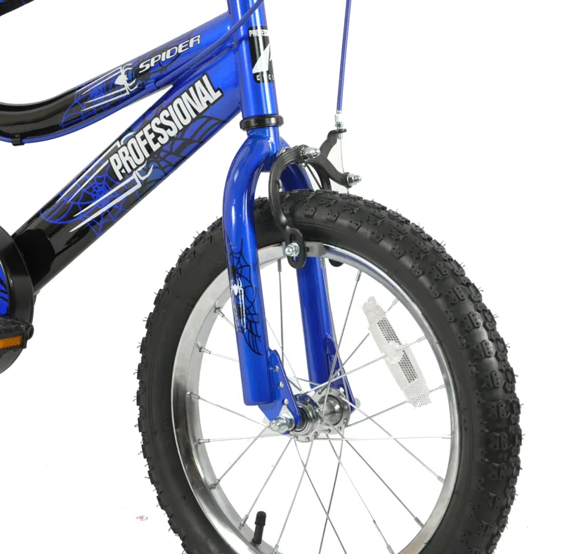 Professional Spider 16 Inch Wheel Kids Bike Blue/Black-3