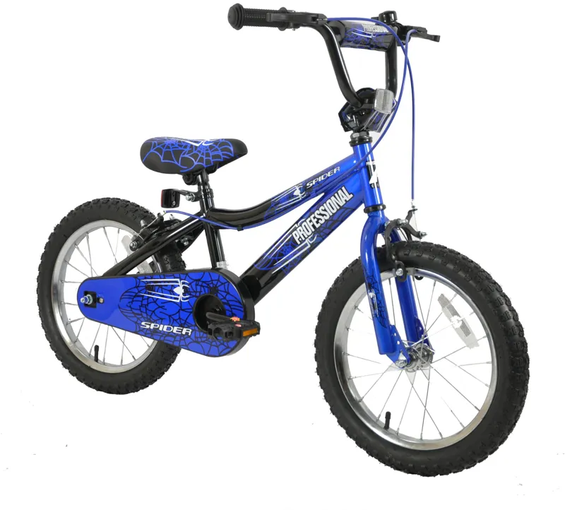 Professional Spider 16 Inch Wheel Kids Bike Blue/Black-1