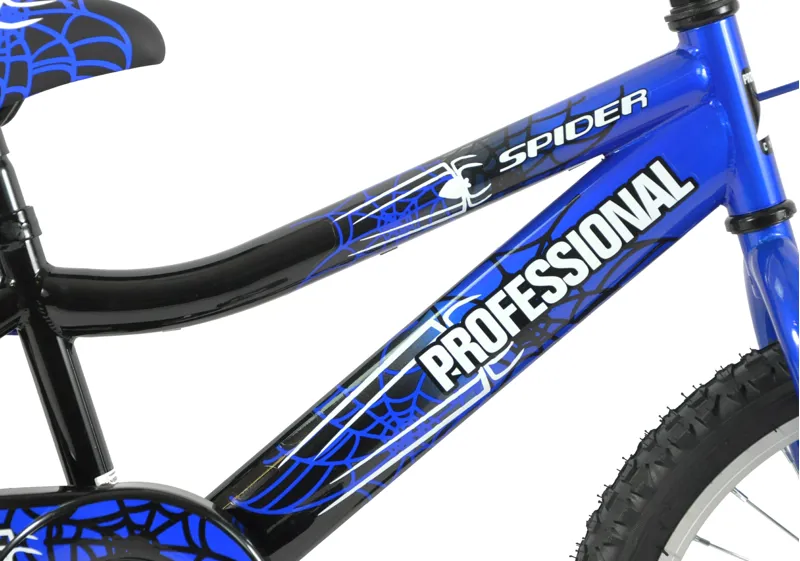 Professional Spider 18 Inch Wheel Kids Bike Blue/Black-2