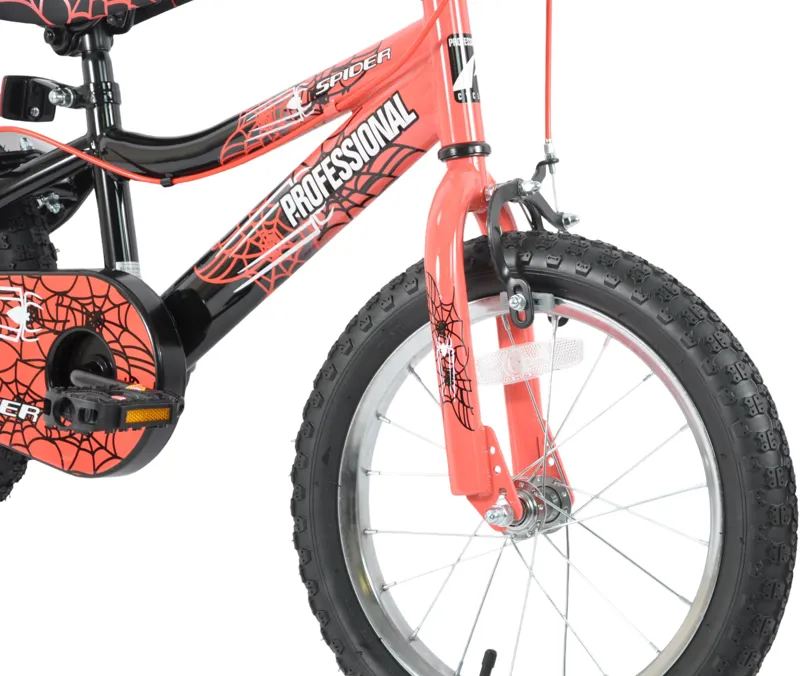 Professional Spider 16 Inch Wheel Kids Bike Dusk Red/Black-3