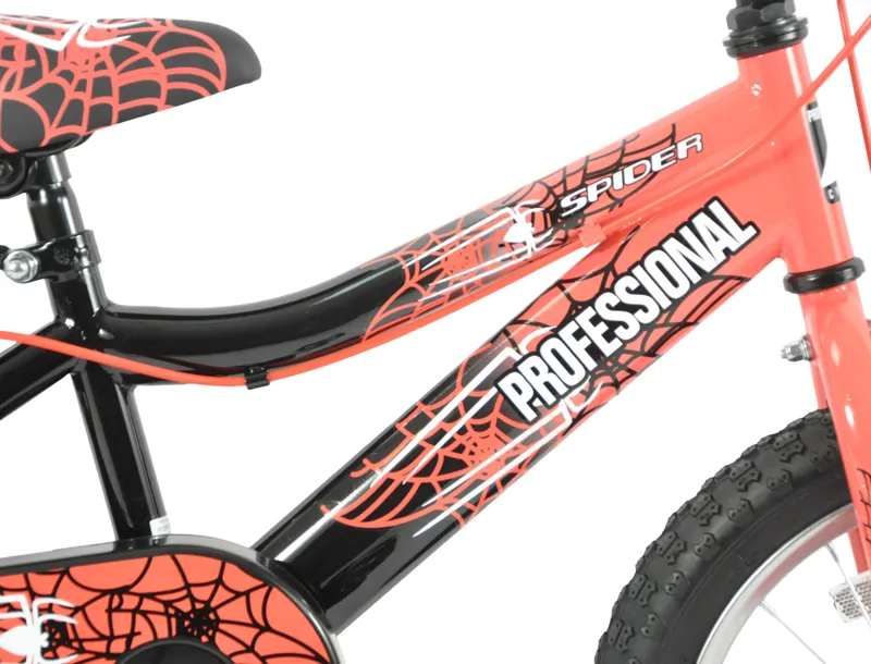 Professional Spider 16 Inch Wheel Kids Bike Dusk Red/Black-2