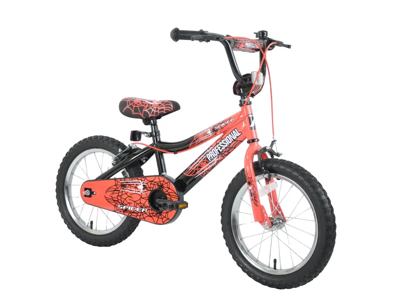 Professional Spider 16 Inch Wheel Kids Bike Dusk Red/Black-1