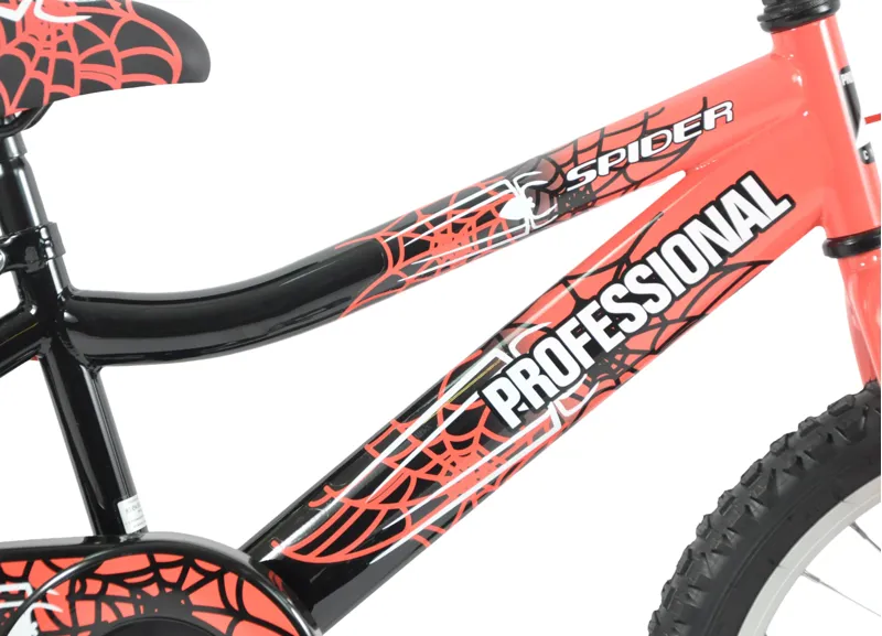 Professional Spider 18 Inch Wheel Kids Bike Dusk Red/Black-2