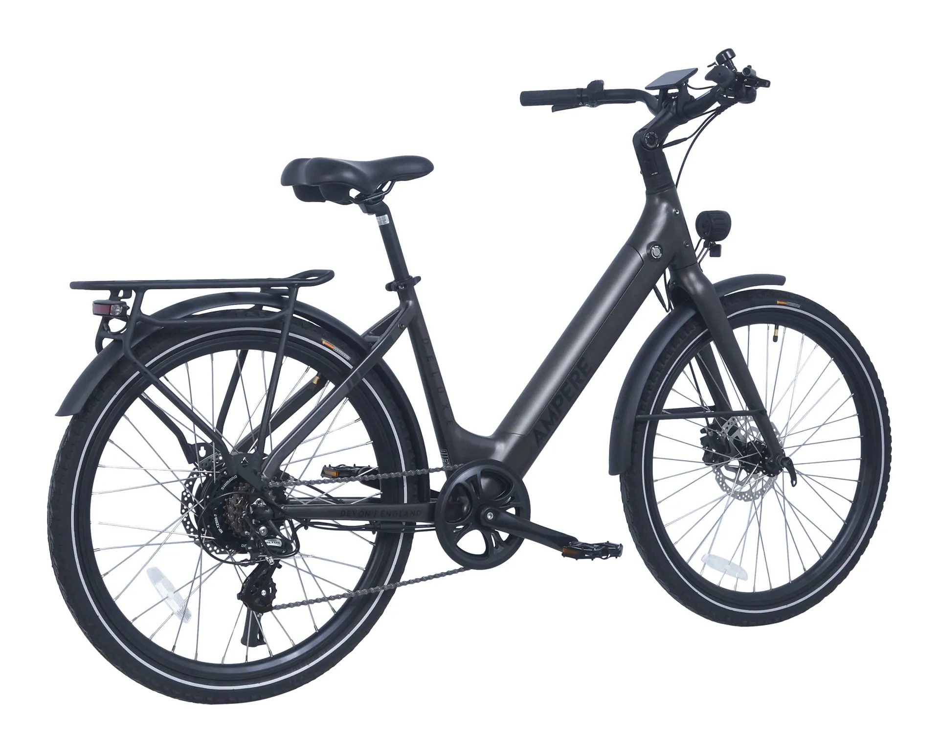 ampere electric bicycle Deluxe PRO – Allen's e-bikes Ampere 700C step through review