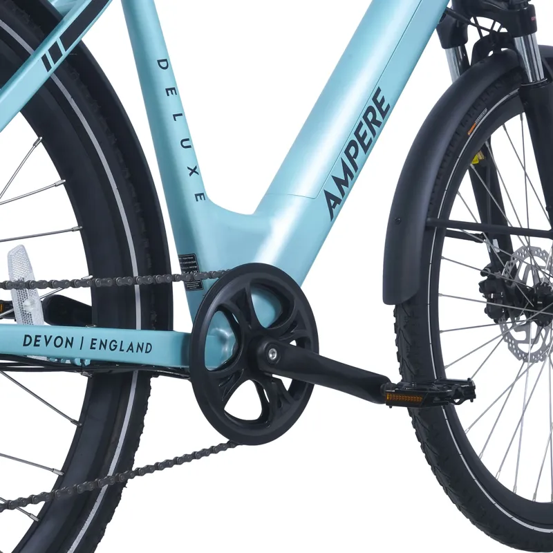 Ampere Deluxe Step Through 700c Wheel Electric Bike Blue 14Ah-10