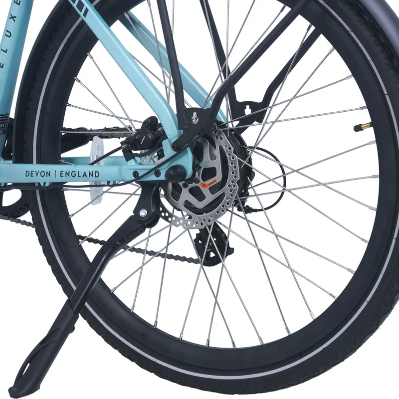 Ampere Deluxe Step Through 700c Wheel Electric Bike Blue 14Ah-9