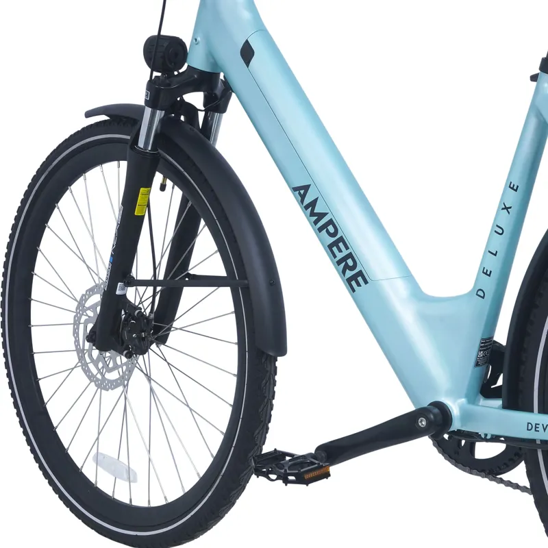 Ampere Deluxe Step Through 700c Wheel Electric Bike Blue 14Ah-7