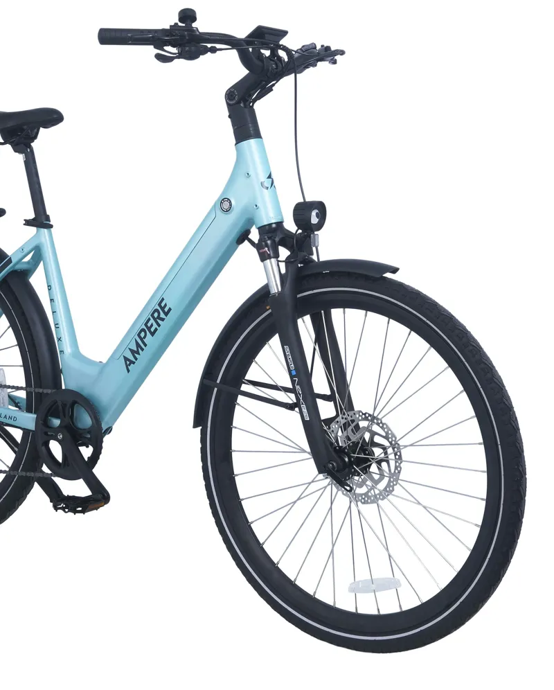 Ampere Deluxe Step Through 700c Wheel Electric Bike Blue 14Ah-6