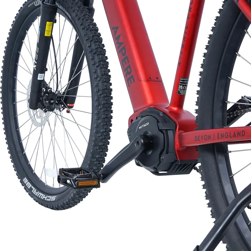 Ampere X-Trail Pro 27.5 Electric Bike Metallic Red 17.5Ah-4
