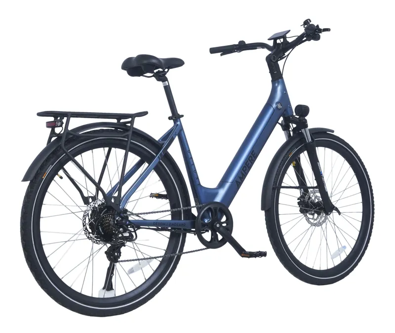 Ampere Deluxe Step Through 700c Wheel Electric Bike Blue 10Ah-4