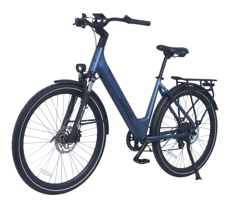 Ampere Deluxe Step Through 700c Wheel Electric Bike Blue 10Ah-3