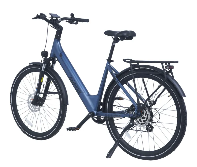 Ampere Deluxe Step Through 700c Wheel Electric Bike Blue 10Ah-5