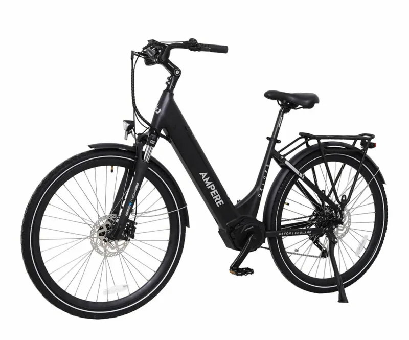Ampere Deluxe Pro Step Through 700c Electric Bike Black 14Ah-4