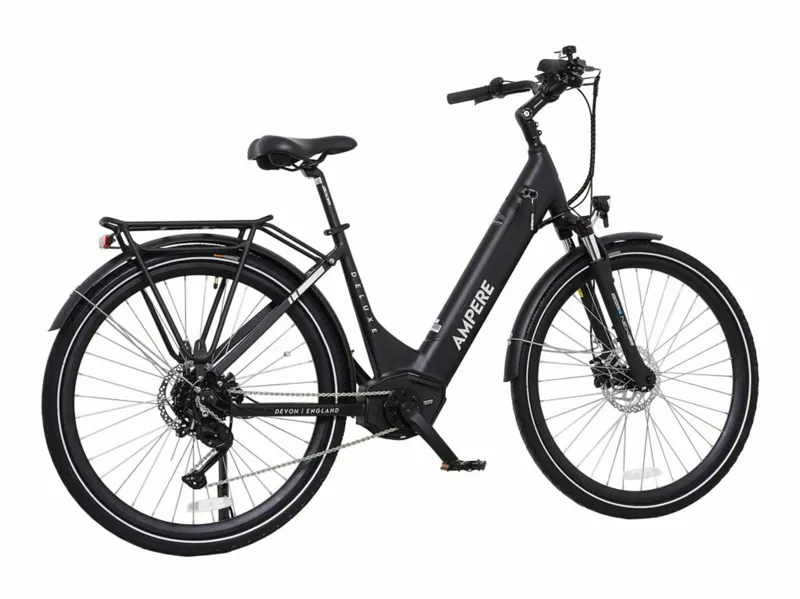 Ampere Deluxe Pro Step Through 700c Electric Bike Black 14Ah-2