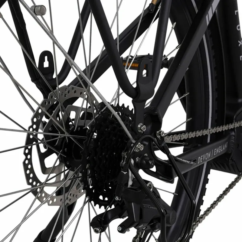 Ampere Deluxe Pro Step Through 700c Electric Bike Black 14Ah-5