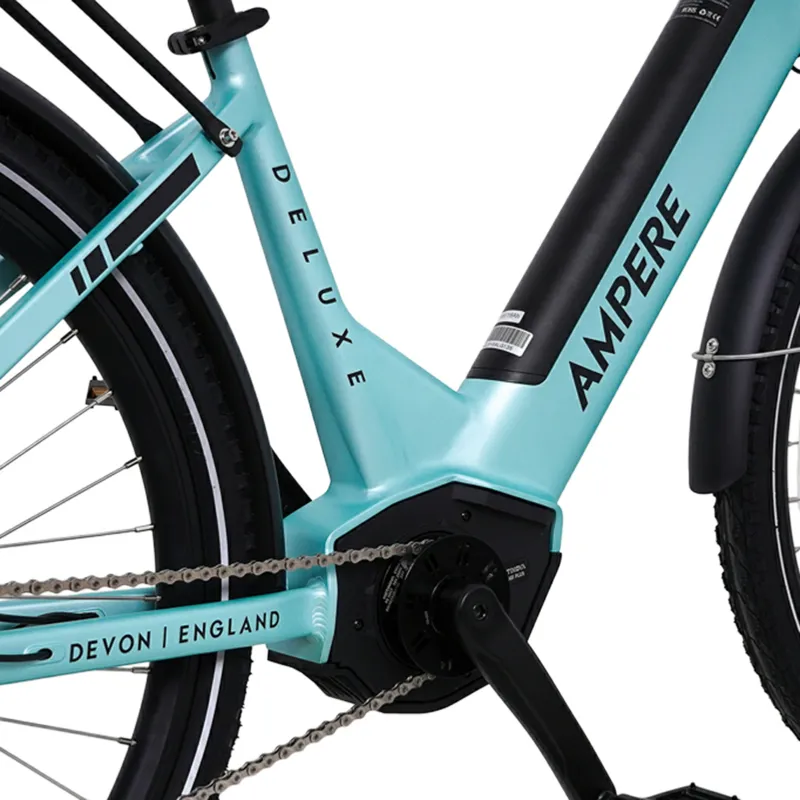 Ampere Deluxe Pro Step Through 700c Electric Bike Blue 14Ah-6