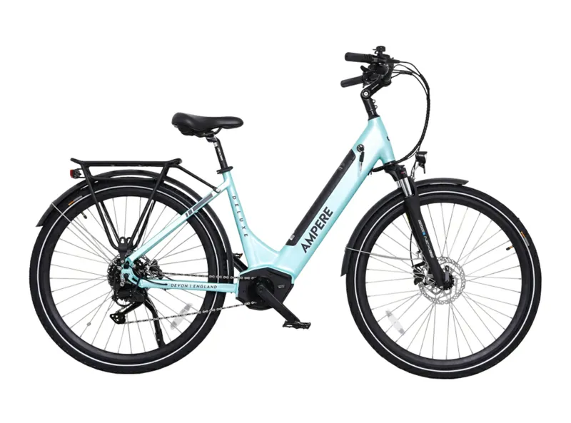 Ampere Deluxe Pro Step Through 700c Electric Bike Blue 10Ah