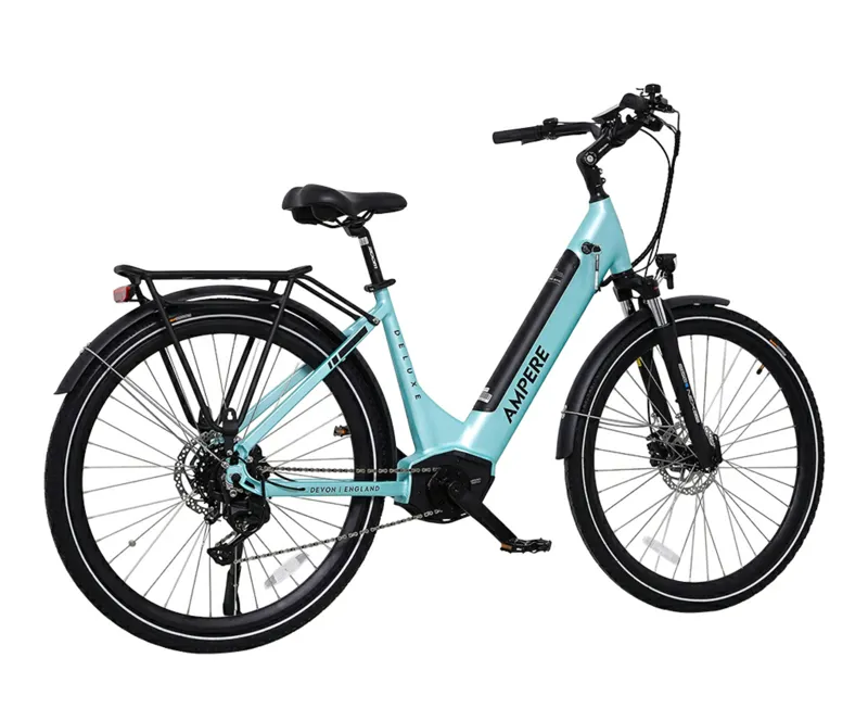 Ampere Deluxe Pro Step Through 700c Electric Bike Blue 14Ah-3
