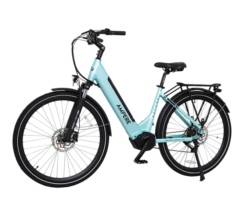 Ampere Deluxe Pro Step Through 700c Electric Bike Blue 10Ah-4