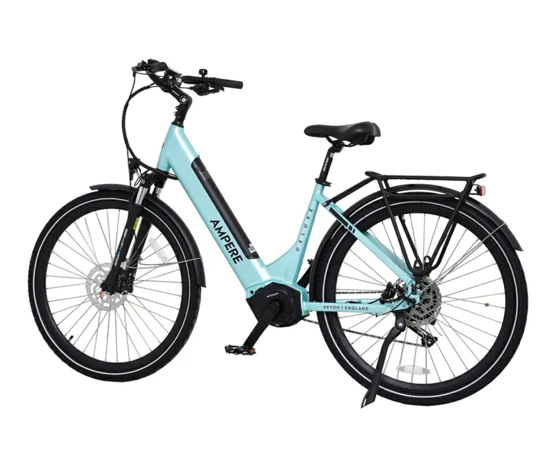 Ampere Deluxe Pro Step Through 700c Electric Bike Blue 14Ah-4