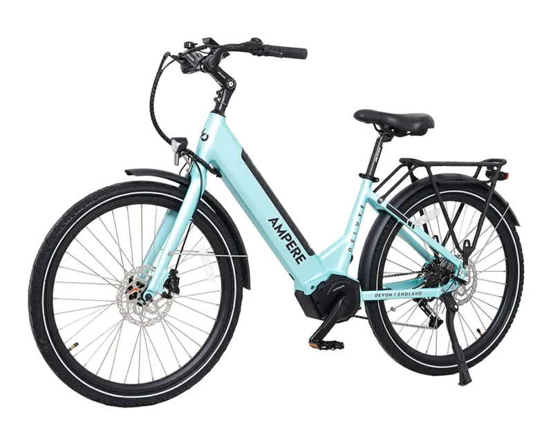 Ampere Deluxe Pro Step Through 26 Inch Wheel Electric Bike Blue 14Ah-3