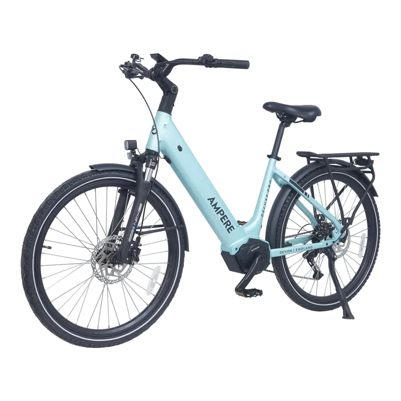 Ampere Deluxe Pro Step Through 26 Inch Wheel Electric Bike Blue 15Ah-3