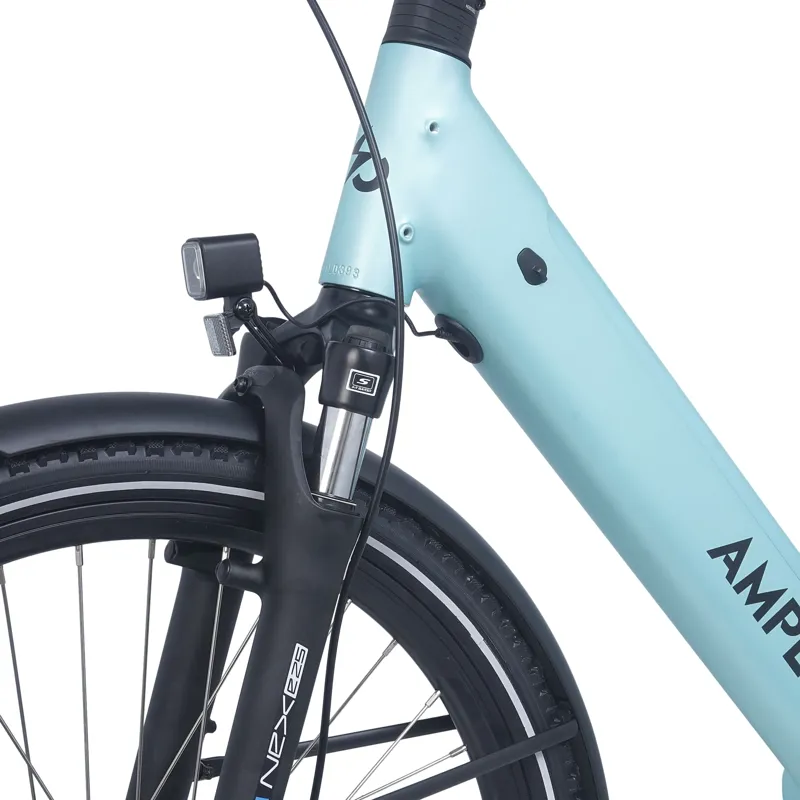 Ampere Deluxe Pro Step Through 26 Inch Wheel Electric Bike Blue 10Ah-9