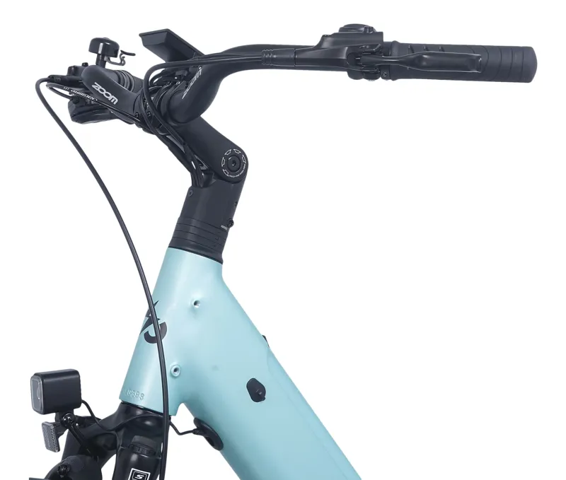 Ampere Deluxe Pro Step Through 26 Inch Wheel Electric Bike Blue 10Ah-8