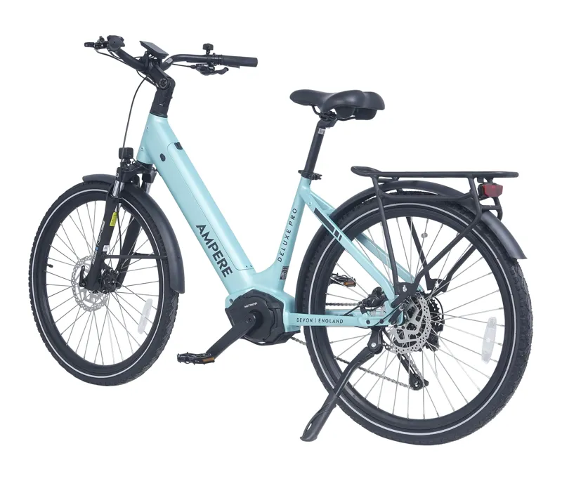 Ampere Deluxe Pro Step Through 26 Inch Wheel Electric Bike Blue 10Ah-5