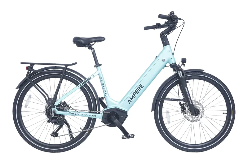 Ampere Deluxe Pro Step Through 26 Inch Wheel Electric Bike Blue 15Ah