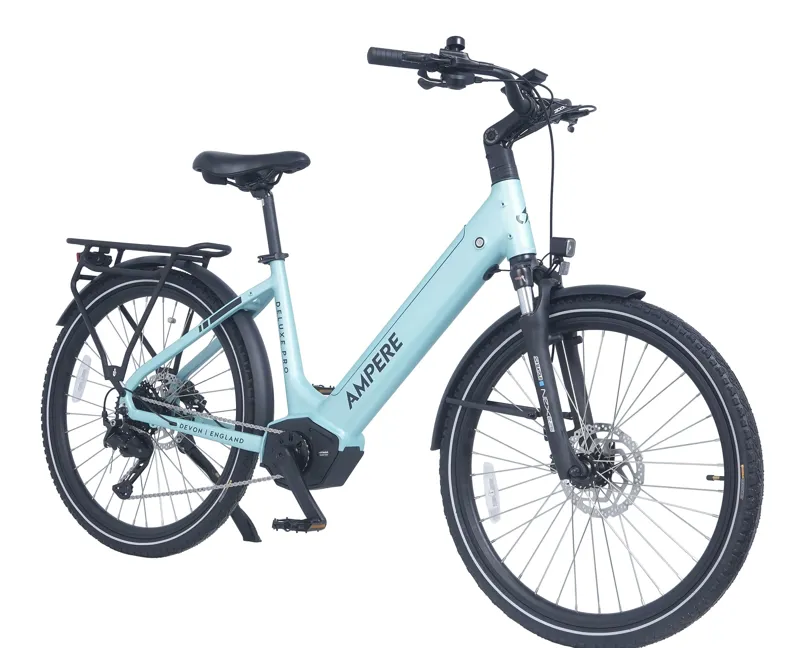 Ampere Deluxe Pro Step Through 26 Inch Wheel Electric Bike Blue 15Ah-2