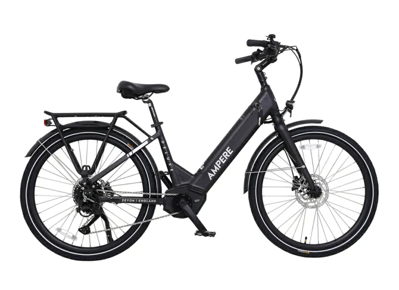 Ampere Deluxe Pro Step Through 26 Inch Wheel Electric Bike Black 14Ah