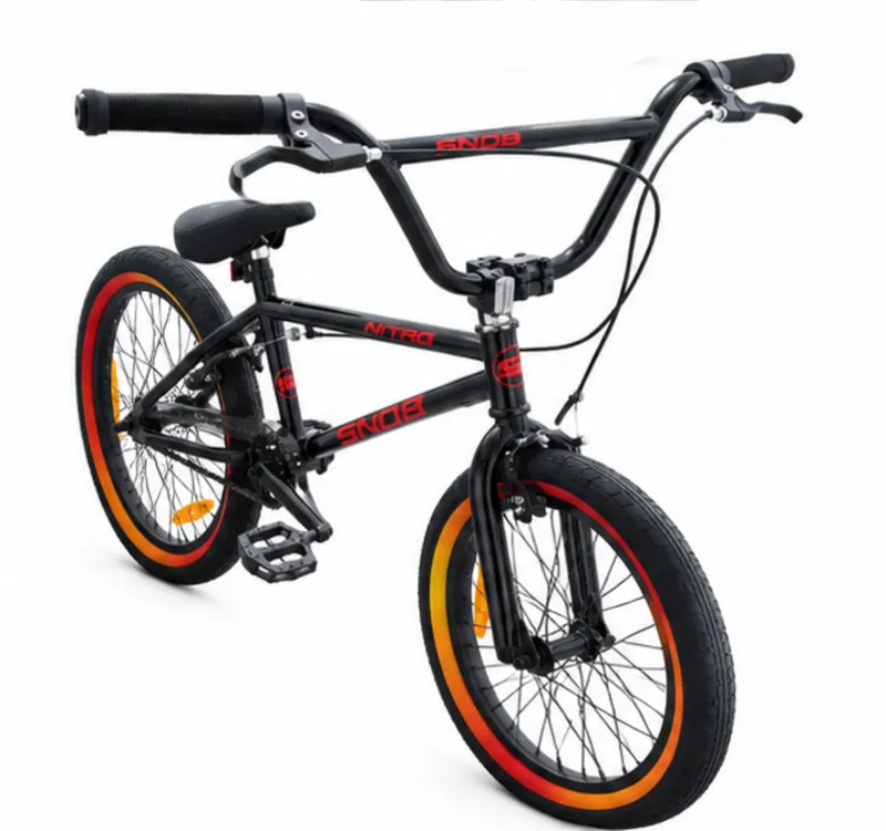 Snob Nitro 20 Inch Freestyler Black With Tri Colour Tyres-1
