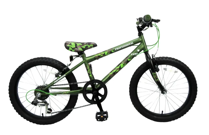 Professional Camo 20 Inch Wheel 6 Speed Bike Green