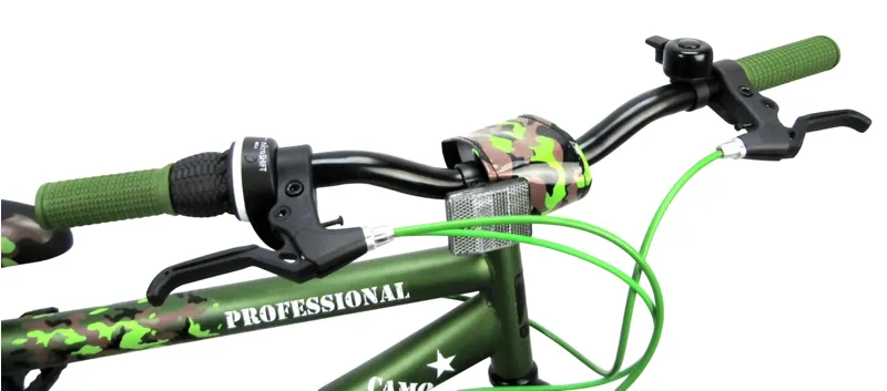 Professional Camo 18 Inch Wheel 6 Speed Bike Green-3