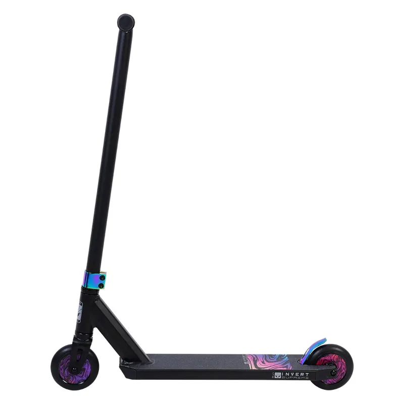 Invert Supreme 1-7-12 Stunt Scooter Black/Neon Purple-5