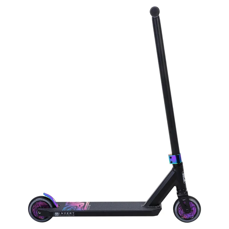 Invert Supreme 1-7-12 Stunt Scooter Black/Neon Purple-6