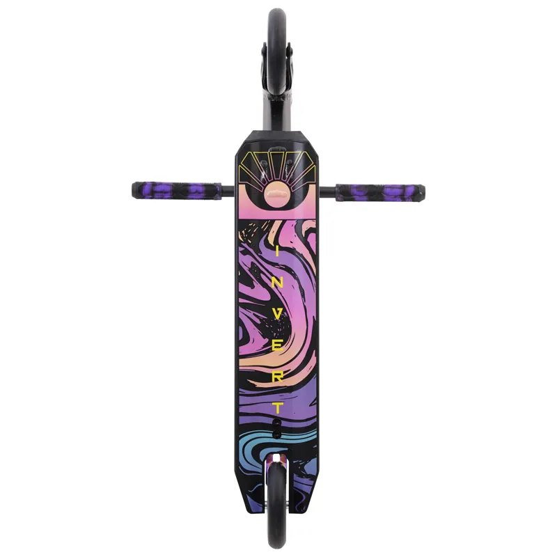 Invert Supreme 1-7-12 Stunt Scooter Black/Neon Purple-9