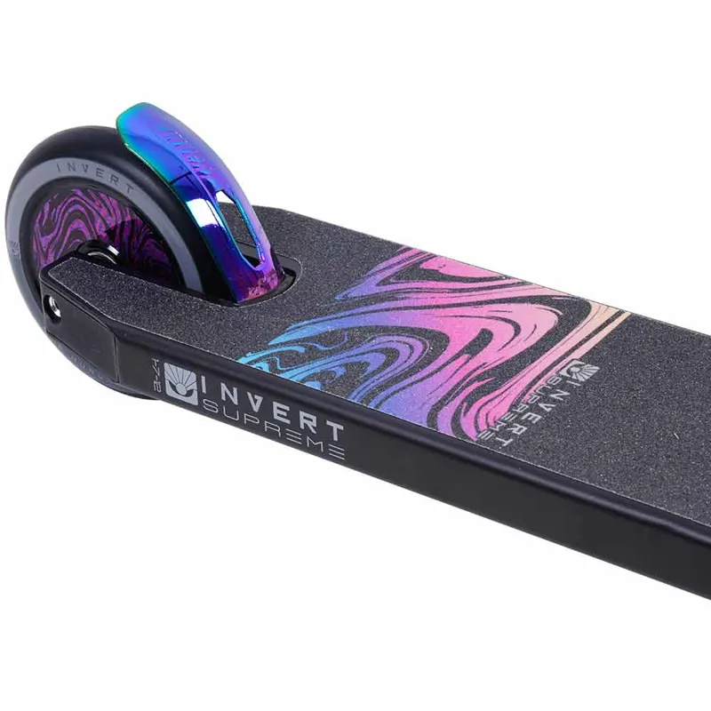 Invert Supreme 1-7-12 Stunt Scooter Black/Neon Purple-12
